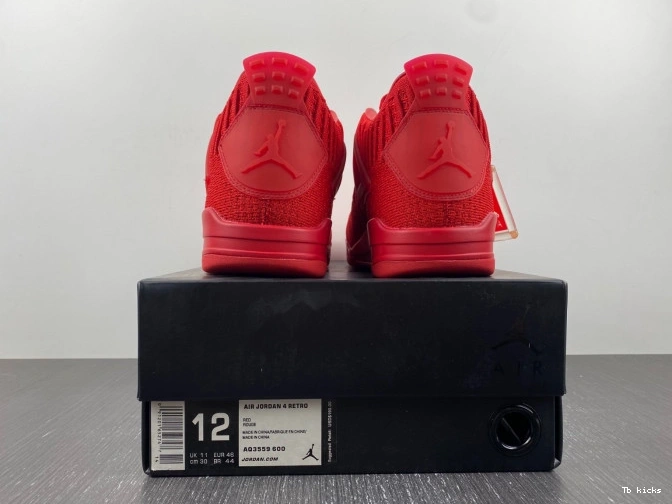 Cheap TBK 4 Retro AQ3559-600 Flyknit Red Jordan 0805